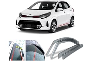 AC WOW 4 x Windabweiser für Kia Picanto 2017 2018 2019 2020 2021 2022 2023 2024 2025