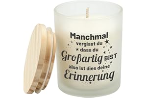 Funnli Geschenk für Frauen, Duftkerze im Frostglas Freundschaft Inspiration Geschenke für beste Freunde Mädchen Schwester Kollegen, Geburtstag Geschenke für Frauen