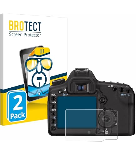 2x Flexible Glas-Folie Für Canon EOS 77D – 9H Härte, Anti-Fingerprint, Made In Germany