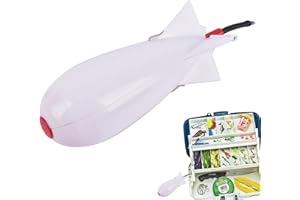 Qutalmi Bombe Spod De Pêche, Carpe Pêche Alimentateur, Environmental Carp Fishing Bait Rocket, Carp Bait Thrower Portable Bait Bomb Fishing, Conteneur De Support D'appât De Leurre Flottant