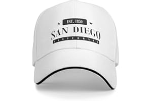 BEABAG Basecap San Diego Est. 1850 Standard Schwarze Kappe Baseballkappe Cosplay Damen Hut Herren