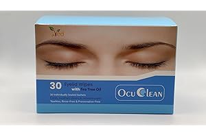 Ved lingettes pour les paupières pour le traitement périoculaire chez les adultes et les enfants. Lot de 30 lingettes stériles pré-humidifiées (LOT DE 2)