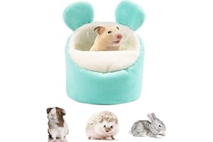Fadcaer Mini Cama para Cobayas,Cama de Hámster,Cama para Animales Pequeños,Lecho Cálidas para Conejos,Acogedora Casa de Invierno para Mascotas,Jaula Escondite Suave para Hámsteres Hurones Rata Erizo