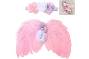 Gearmax Fotografie Requisiten, Baby Engelsflügel mit Stirnband Outfits, Baby fotografie zubehör