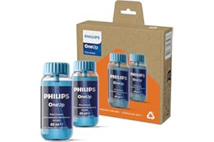 ‎PHILIPS Philips OneUp Bodenreiniger Doppelpack – Optimiert elektrischen Wischmopp, präzise Dosierung, hochkonzentriert für 40 Anwendungen, ersetzt 3 Reinigungsmittel-Flaschen (XV1892/02)