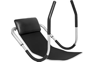 GORILLA SPORTS® Attrezzo per Addominali - con Tappetino, Pieghevole, 65x67x55cm, Antiscivolo, Schiuma, Nero - Ab Roller, Fitness, Trainer, Allenamento, Potenziamento Muscolare, Palestra