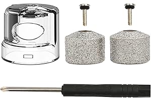 Casifor Paquete de 2 ruedas de amoladora de uñas para perro + 1 tapa de recogida de polvo, sin dolor y seguro con punta de diamante para cabeza de llenado de uñas para perro (M)