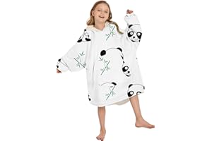 Adisputent Sherpa Hoodie Kinder Unisex Übergroße Hoodie Blanket Hoodie Sweatshirt Weich Warm Kapuzenpullover Poncho TV-Decke mit Größer Tasche für Jungen Mädchen