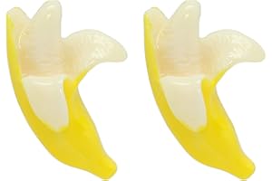 Bluebubble BANANA SPLIT Fruit CLIP ON Earrings on Gift Card