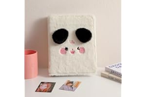 Yulakes Pluszowy uchwyt na karty fotograficzne Kpop, 3 cale, segregator na książki, A5 kpop, segregator na karty fotograficzne, segregator A5, 30 arkuszy, 240 kieszeni, mini album na karty