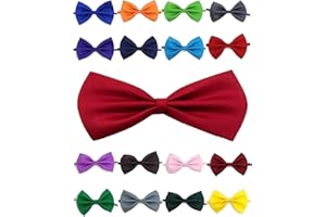 Doggie Style Store Bow Tie Dog Puppy Cat Kitten Pet Tuxedo Wedding Dicky Bowtie Birthday Party Tux Fancy Dress Neck Collar Dark Cherry Wine Red