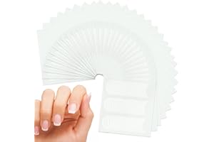 FANJUANLAN 1440 Stück/30 Blatt French Maniküre Aufkleber, French Nails Schablone Aufkleber, Selbstklebende French Tip Guides Nagelaufkleber, Für Maniküre Dekoration DIY Werkzeuge