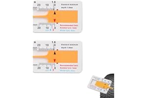 Jaimela 2 Misuratori Di Profondità Per Pneumatici, Strumento Di Misurazione Della Profondità Del Battistrada Per Pneumatici