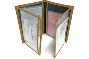 LOLUNA® Etui Carte Grise Cuir, permis Conduire Voiture, identité, Assurance, 4 Volets, Plusieurs Couleur Homme et Femme (Camel)