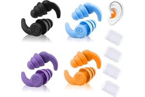 YGACHE Tapones Oidos NatacióN Para Nadar 4 Pares Natacion Speed TapóN OíDo Piscina NiñO Adulto Los OíDos De Silicona Impermeables Impermeable Ruido Dormir Ear Plugs Contra Ronquidos