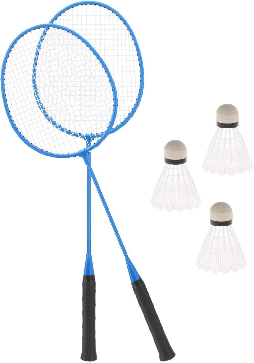 rongweiwang Juego de Raquetas de bádminton fáciles Transportar, Equipo Profesional para la diversión y el Juego en Familia, Agarre Raqueta bádminton, Pelotas Profesionales, Raquetas para
