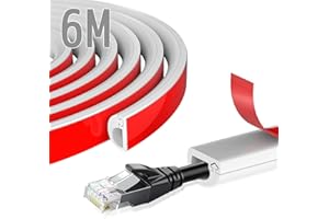 SUZMEI Trunking For Electric Cables,Self Adhesive Tape Cable Duct To Hide Wire,14 x 10 mm Mini Semi-Circular Side Opening Trunking Cable Trunking White, Flexible Cord Cover For Wires On Wall Floor