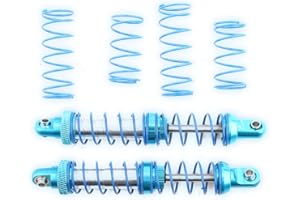 Drfeify Ammortizzatore per Auto RC, Kit Ammortizzatori Regolabili in Metallo per Ammortizzatori Adatti per SCX10 TRX-4 D90 1/10 Scala RC Modello Cingolato Auto(90MM)