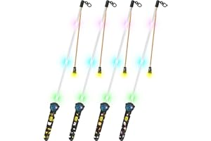 REDTRON 4er LED Laternenstab Elektrisch 50cm für St Martin,Sankt Martin Laterne Kinder Elektrischer Stab für Laternenumzüge,Martinsumzüge,Halloween-Stil 2