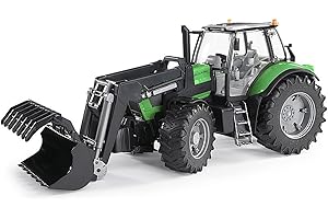 bruder 03081 - Deutz Agrotron X720 con caricatore frontale, trattore, fattoria, giocattolo, veicolo