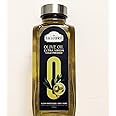 Salubre Extra Virgin Olive Oil | Slow Processed First Cold Pressed (Spain's Product) 1L Glass bottle| Rich in Antioxidants | 75% MUFA | Ideal For cooking like Marinate, sauteing & grilling, Salad ,Paratha ,Dressing.