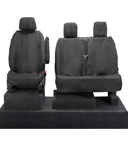 thumbnail interactive-video image 1 of UK Custom Covers Front Seat Covers For Mercedes Vito (2014+) – Tailored Waterproof – Black – RHD Only 1 of 4