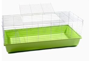 XXL-ZOO Hasenkäfig Kaninchenkäfig Meerschweinchenkäfig Kleintier Rabbit 1,20m grün