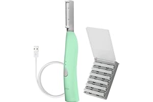 SPA SCIENCES SIMA Sonic Dermaplaning Tool - 2-in-1 Facial Exfoliation & Peach Fuzz Removal - 3 Speeds - Rechargeable