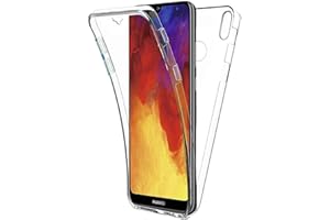 COPHONE Funda Huawei Y6 2019, Transparente Silicona 360°Full Body Fundas para Huawei Y6 2019 Carcasa Silicona Funda Case.