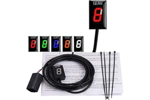 GENERIC Motorcycle Display Gear Indicator Shift Light for Kawasaki Z750 Z 750 Z1000 2007 2008 2009 ECU Plug Direct Mount 1-6 Speed