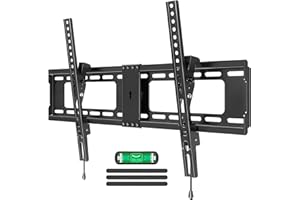 MOUNTUP TV Wall Mount, Tilting TV Mount Bracket for Most 37-82 Inch Flat Screen/Curved TV Low Profile Wall Mount Saving Space Max VESA 600x400mm Hold up to 99 lbs Fit 16" 18" 24" Stud MU0008