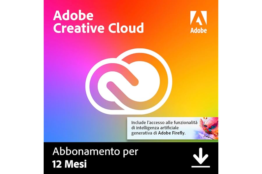 Adobe Creative Cloud | Standard | 1 Anno | PC/Mac | Download Digitale