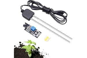 iHaospace Soil Moisture Sensor and Soil Detector Module Soil Humidity Test with Corrosion Resistance Probe for Arduino
