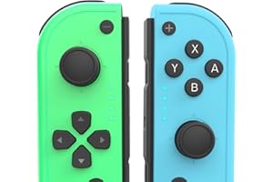 JeckBin Controller for Switch Compatible with Switch/Lite/OLED, Replacement L&R Joystick Controller with Dual Vibration, 6-Axis