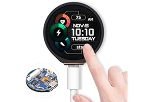 Waveshare ESP32-S3 Development Board, with 1.28inch Round Touch LCD, Compact Size, Accelerometer and Gyroscope Sensor