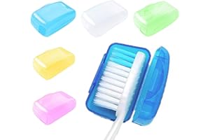 Dreamil Pack of 5 Toothbrush Protective Cover Toothbrush Head Protective Cover for Travel Dust Effectively Isolate for Travel Home Camping and School