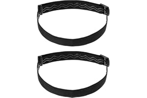 GEEHUA Paquete de 2 correas elásticas para faros delanteros, correa de repuesto ajustable, correa desmontable para casco Streamlight, soporte para diadema compatible con la mayoría de los accesorios