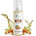 Naturalis Essence Of Nature Cold Pressed Almond Carrier Oil For Skin Lightening, Pigmentation, Stretch Marks, Acne Scars, Wrinkles, Aging, 200 Ml (Almond)