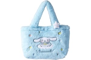 Cartoon Plush Bag BSNRDX Blue Dog Bag Kawaii Plush Bag Cartoon Plush Bag Plush Kids Handbag Cute Travel Bag Cute Little Girls Shoulder Bag for Girls Kids Birthday Gifts
