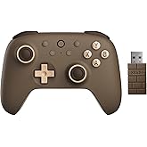 AKNES 8Bitdo Ultimate 2C 2.4G Wireless Controller for Windows PC and Android, Hall Effect Joysticks and Hall Trigger, 1000Hz
