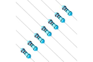 Chanzon 100pcs 1/4W (0.25W) 2.2 Ω ohm 2r2 Résistance fixe à film métallique 0.01 ± 1% Tolérance 2.2R MF Résistances à trou traversant Limitation de courant Rohs Certifié