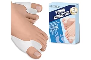 Waymaytecy 6 Stück Zehenspreizer,Hallux Valgus Transparent, Zehentrenner Silikon,Toe Separator für Bunion Korrektur,Ballenschutz für Großzehe,Schmerzlinderung,für Männer und Frauen
