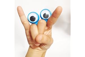 MAGICAPLANET Marionnette Yeux (Grand) (Bleu)