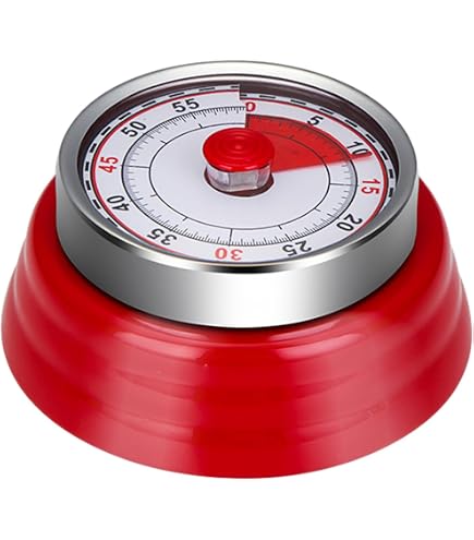 Minuteur De Cuisine Mécanique 60 Minutes Tbintul - Sans Pile, Compte à Rebours Visuel, Pour Enfants Et Adultes - 9