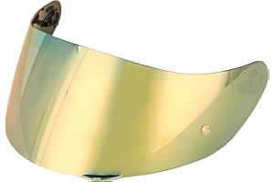 Guajiro - Visor Compatible with AGV GT2 | K1 | K1-S | K5 | K5S | K3SV | S4SV | COMPACT | DUCATIV2 | HORIZON | NUMO | STEALTH | STRADA | Polycarbonate Screen Ready for Pinlock (Gold)