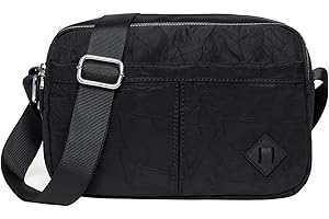 KAUKKO Kobiety Torba Na Ramię Lekka Torba Wodoodporna Multi-Bag Portfel Średni Rozmiar, Czarny