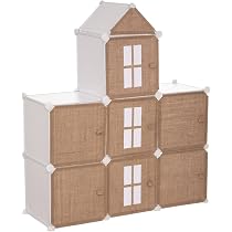 Colonne De Rangement Enfant Métal & Jute Atmosphera – Style Naturel, 4 Cases Pratiques