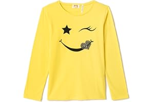 Koton Camiseta de Manga Larga con Cuello de Algodón Niñas