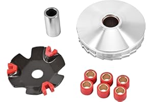Trkimal High Performance Racing Variator Kit with 6.5 gram Copper Roller Weights for Chinese Scooter Moped ATV Go Kart Taotao GY6 50cc 80cc 1P39QMB 1P47QMD (GY6-50/80)