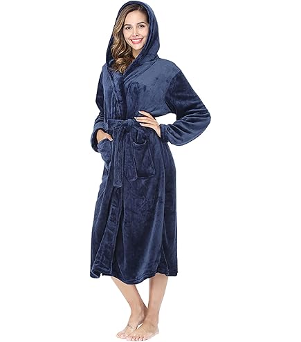 Catalonia Classy zachte badjas voor dames en heren, lange fluffy sherpa ochtendjas, sauna badjassen zonder capuchon, warme cadeaus voor vrouwen, grijs, One size